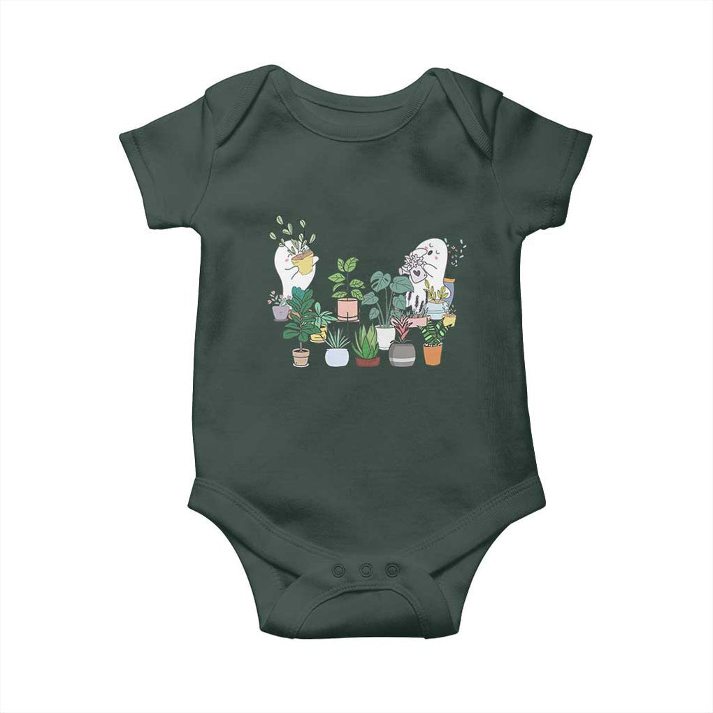 Ghost Garden Halloween Gardener Gardening Baby Onesie TS09 Print Your Wear