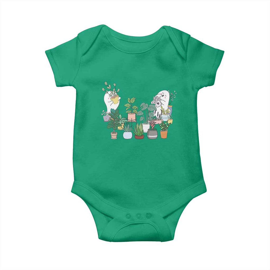 Ghost Garden Halloween Gardener Gardening Baby Onesie TS09 Irish Green Print Your Wear