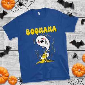 Halloween T Shirt Banana Ghost Boonana Cute Costume TS09 Royal Blue Print Your Wear