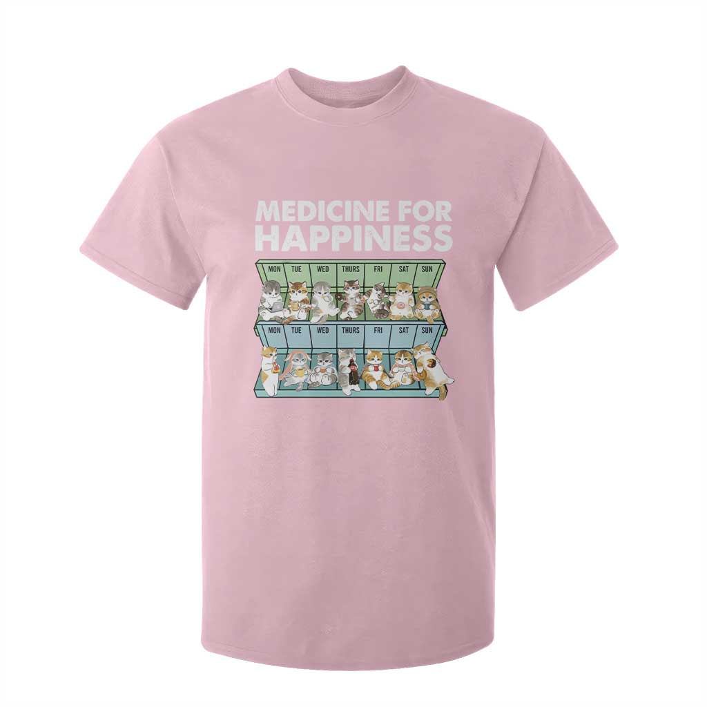 Cute Cats Are for Happiness Mental Health T Shirt For Kid TS09 Light Pink Print Your Wear