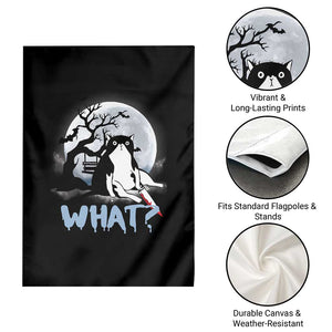 Halloween Cat Garden Flag What Cat Murder Spooky Season TS09 Print Your Wear
