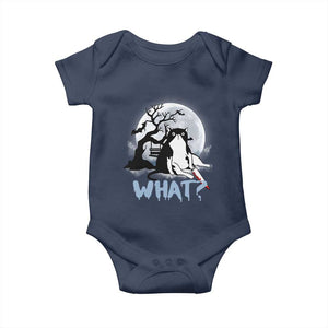 Halloween Cat Baby Onesie What Cat Murder Spooky Season TS09 Navy Print Your Wear