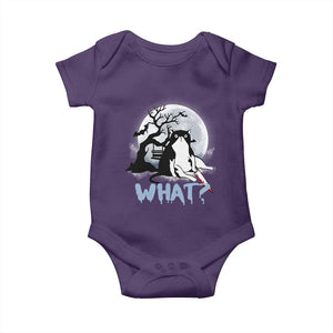 Halloween Cat Baby Onesie What Cat Murder Spooky Season TS09 Purple Print Your Wear