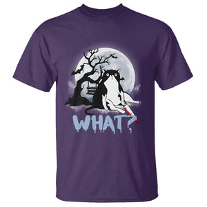 Halloween Cat T Shirt What Cat Murder Spooky Season TS09 Purple Print Your Wear