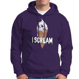 Halloween Hoodie I Scream Ice Cream Ghost TS09 Purple Print Your Wear