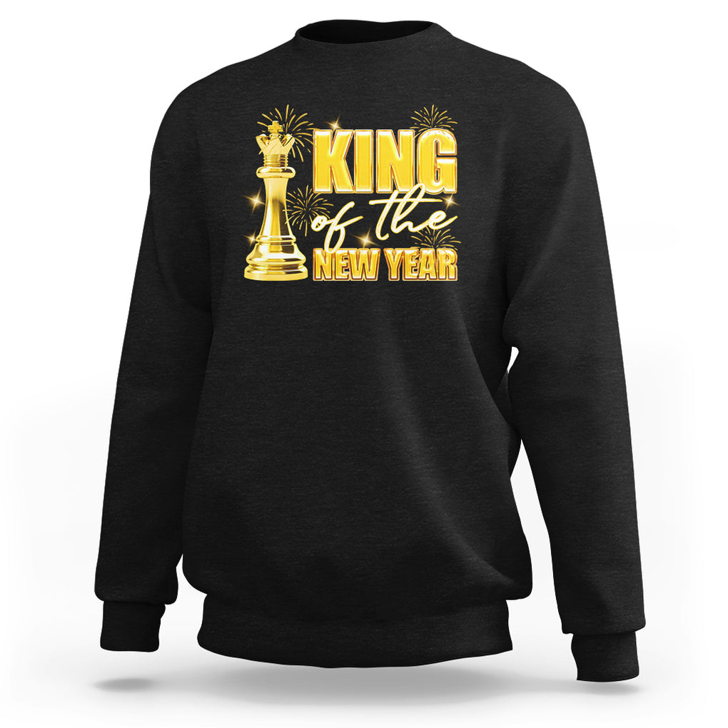 King Of The New Year Eve Happy Lucky Firework Sweatshirt TS09 Black Printyourwear