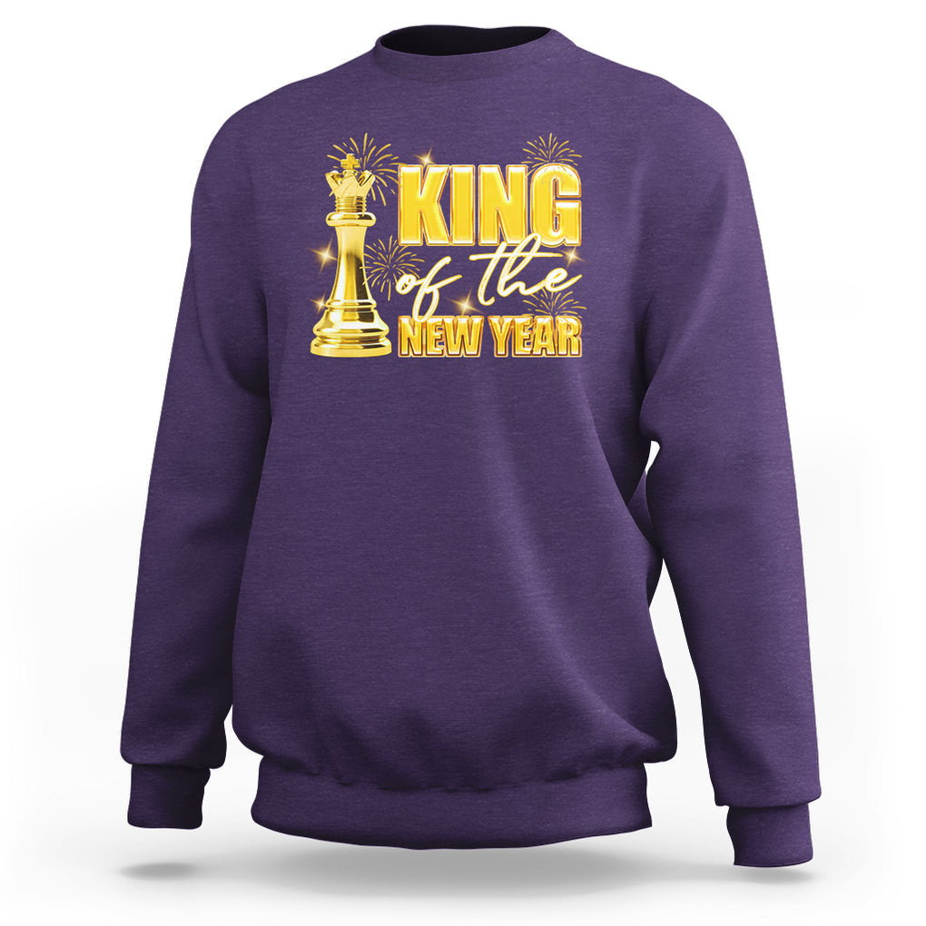 King Of The New Year Eve Happy Lucky Firework Sweatshirt TS09 Purple Printyourwear