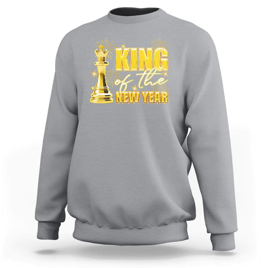King Of The New Year Eve Happy Lucky Firework Sweatshirt TS09 Sport Gray Printyourwear