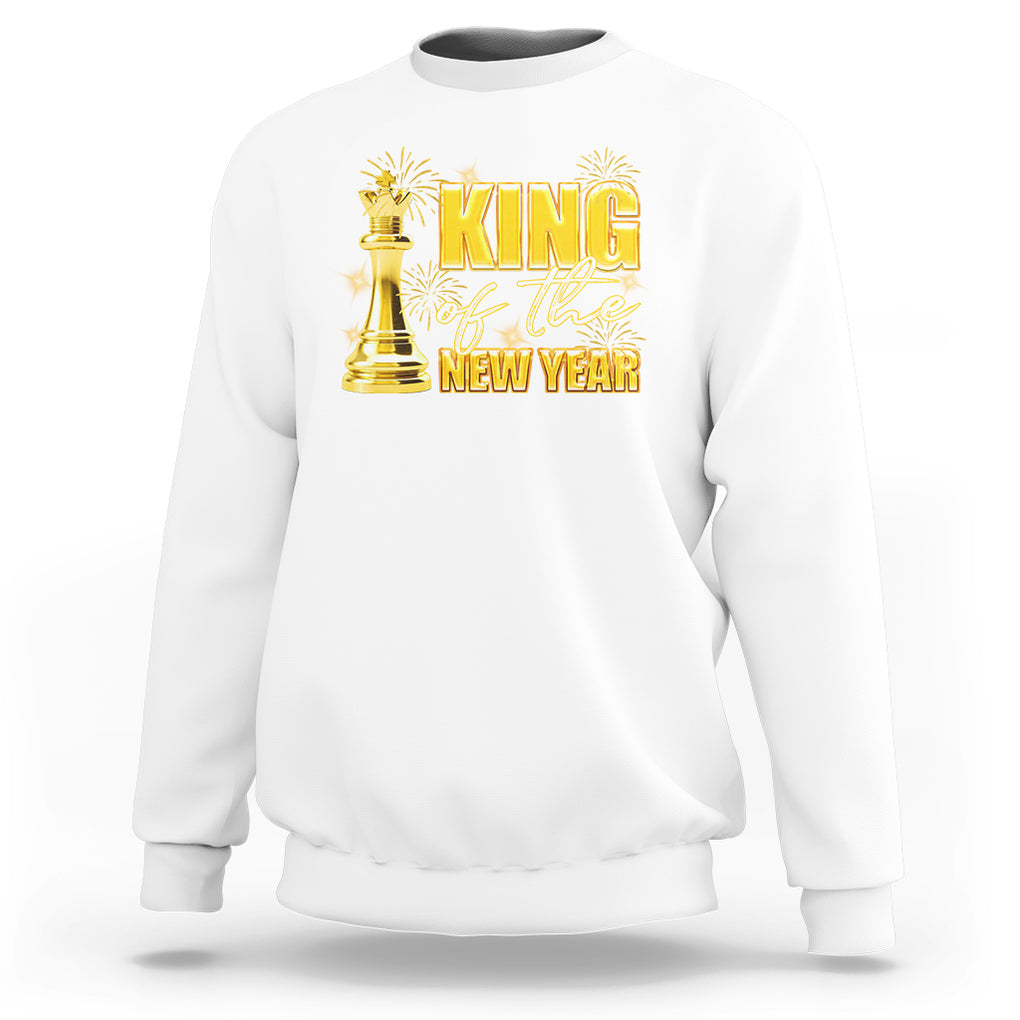 King Of The New Year Eve Happy Lucky Firework Sweatshirt TS09 White Printyourwear
