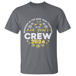 Happy 2024 New Year Crew Bringing Together T Shirt TS09 Charcoal Printyourwear