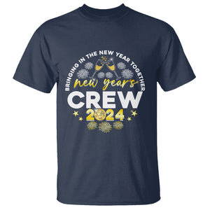 Happy 2024 New Year Crew Bringing Together T Shirt TS09 Navy Printyourwear