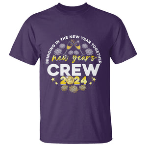 Happy 2024 New Year Crew Bringing Together T Shirt TS09 Purple Printyourwear