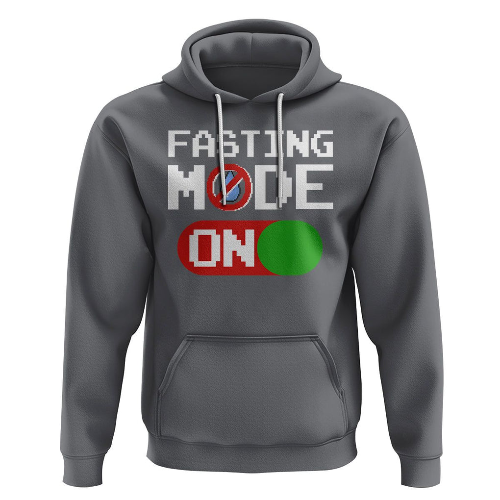 Ramadan Hoodie Fasting Mode On Weight Loss No Water TS09 Charcoal Printyourwear
