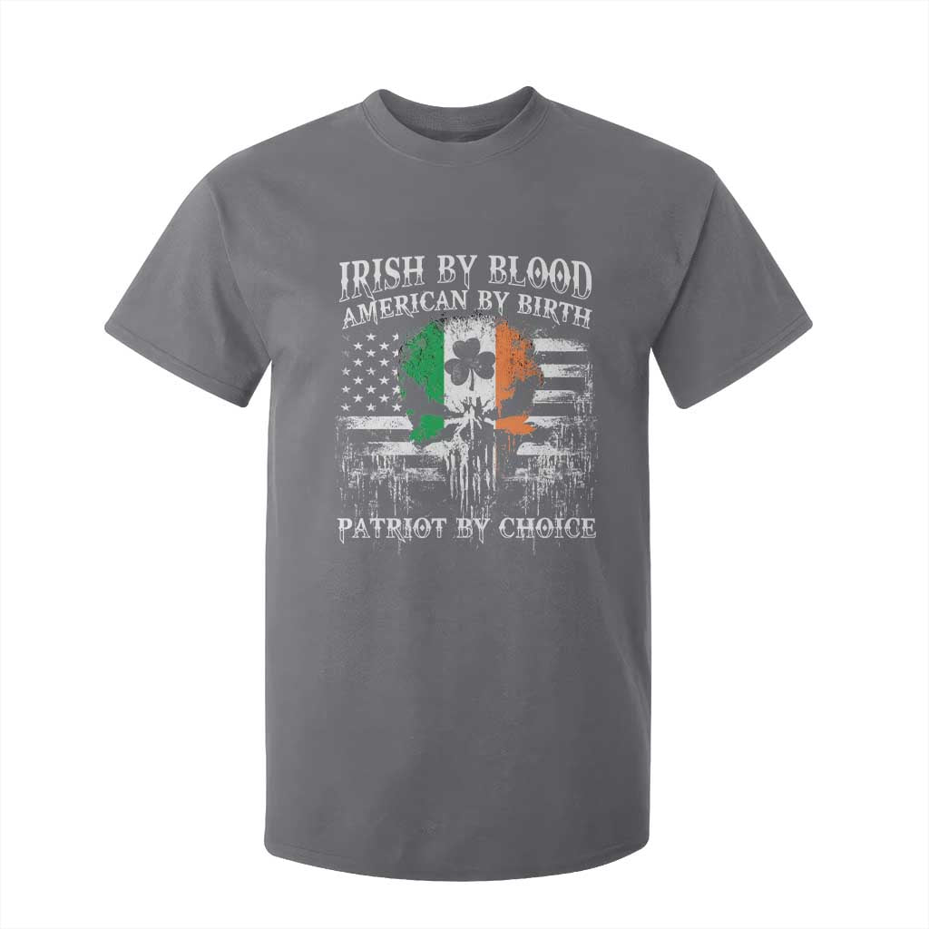 Irish American T Shirt For Kid Irish By Blood American By Birth Patriot By Choice TS09 Charcoal Print Your Wear
