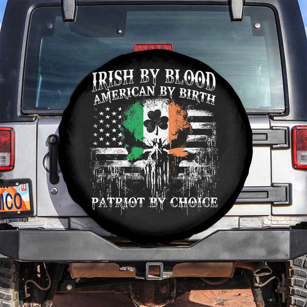 Irish American Spare Tire Cover Irish By Blood American By Birth Patriot By Choice TS09 No hole Black Print Your Wear
