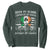 Irish American Sweatshirt Irish By Blood American By Birth Patriot By Choice TS09 Dark Forest Green Print Your Wear