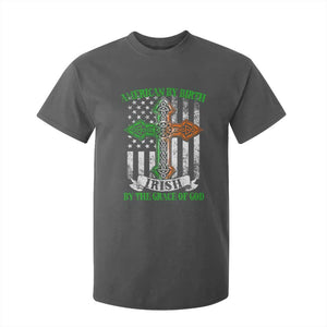 American By Birth Irish By The Grace Of God T Shirt For Kid TS09 Dark Heather Print Your Wear