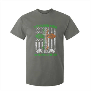 American By Birth Irish By The Grace Of God T Shirt For Kid TS09 Military Green Print Your Wear