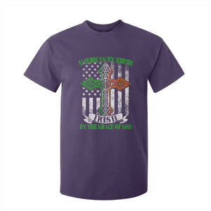 American By Birth Irish By The Grace Of God T Shirt For Kid TS09 Purple Print Your Wear
