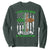 American By Birth Irish By The Grace Of God Sweatshirt TS09 Dark Forest Green Print Your Wear
