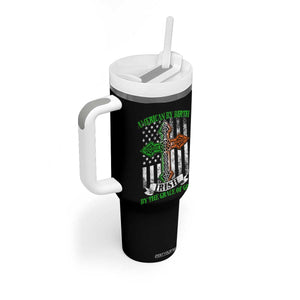 American By Birth Irish By The Grace Of God Tumbler With Handle TS09 Print Your Wear