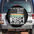 Irish American Pride Spare Tire Cover My Blood Runs Ireland America Flag TS09 No hole Black Print Your Wear