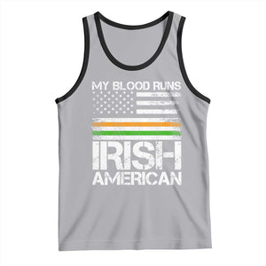 Irish American Pride Tank Top My Blood Runs Ireland America Flag TS09 Athletic Heather Black Print Your Wear