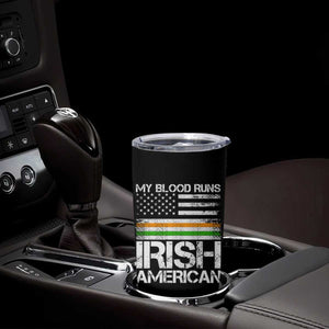 Irish American Pride Tumbler Cup My Blood Runs Ireland America Flag TS09 Print Your Wear