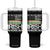 Irish American Pride Tumbler With Handle My Blood Runs Ireland America Flag TS09 One Size: 40 oz Black Print Your Wear