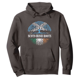 Scots-Irish Roots Hoodie Ulster Scots Ireland Scotland TS09 Dark Chocolate Print Your Wear