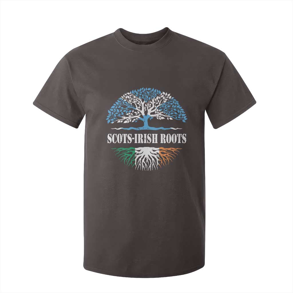 Scots-Irish Roots T Shirt For Kid Ulster Scots Ireland Scotland TS09 Dark Chocolate Print Your Wear