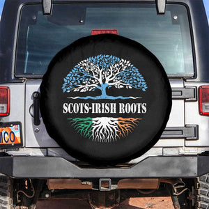 Scots-Irish Roots Spare Tire Cover Ulster Scots Ireland Scotland TS09 No hole Black Print Your Wear