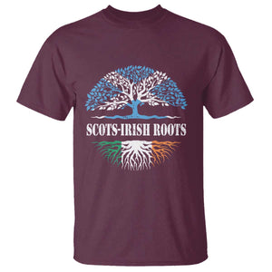 Scots-Irish Roots T Shirt Ulster Scots Ireland Scotland TS09 Maroon Print Your Wear