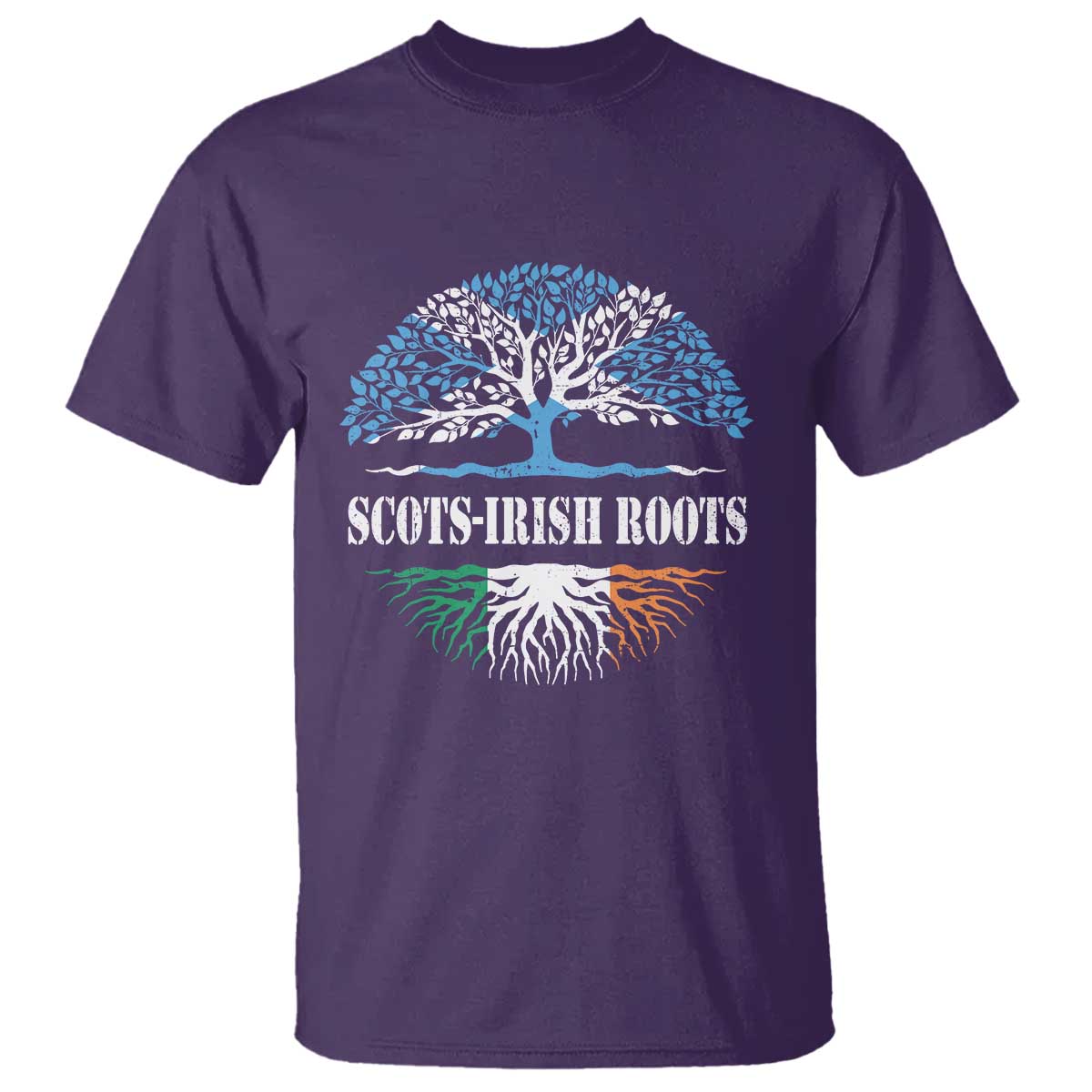 Scots-Irish Roots T Shirt Ulster Scots Ireland Scotland TS09 Purple Print Your Wear