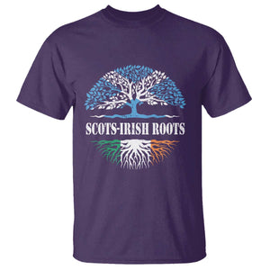 Scots-Irish Roots T Shirt Ulster Scots Ireland Scotland TS09 Purple Print Your Wear