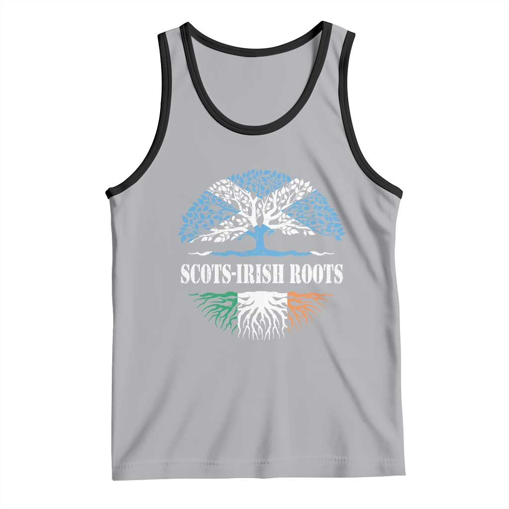 Scots-Irish Roots Tank Top Ulster Scots Ireland Scotland TS09 Athletic Heather Black Print Your Wear
