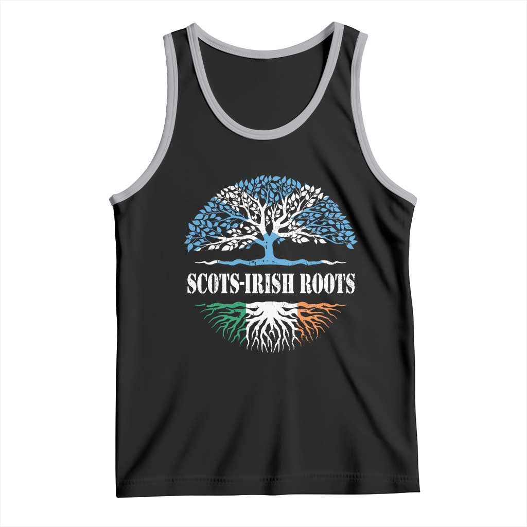 Scots-Irish Roots Tank Top Ulster Scots Ireland Scotland TS09 Black Athletic Heather Print Your Wear