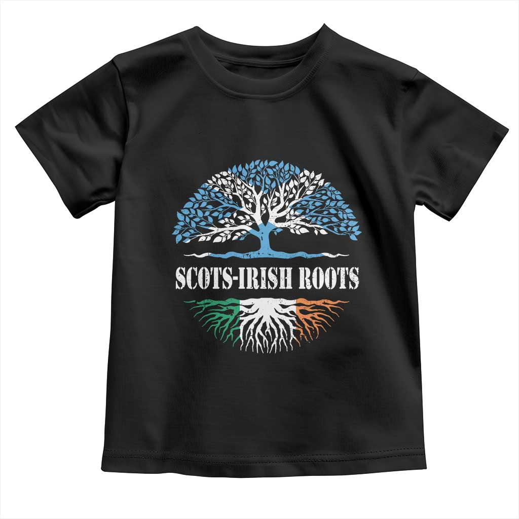 Scots-Irish Roots Toddler T Shirt Ulster Scots Ireland Scotland TS09 Black Print Your Wear