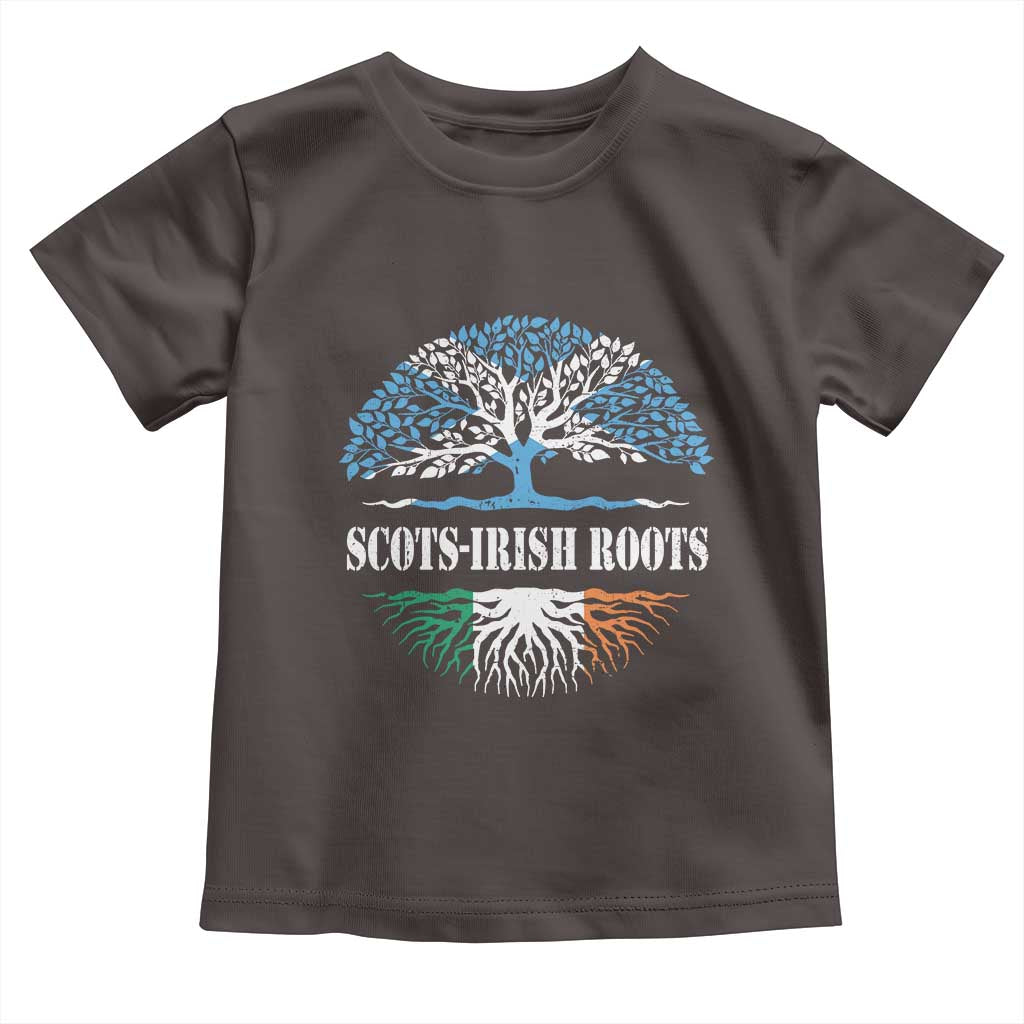 Scots-Irish Roots Toddler T Shirt Ulster Scots Ireland Scotland TS09 Dark Chocolate Print Your Wear