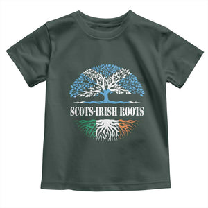 Scots-Irish Roots Toddler T Shirt Ulster Scots Ireland Scotland TS09 Dark Forest Green Print Your Wear