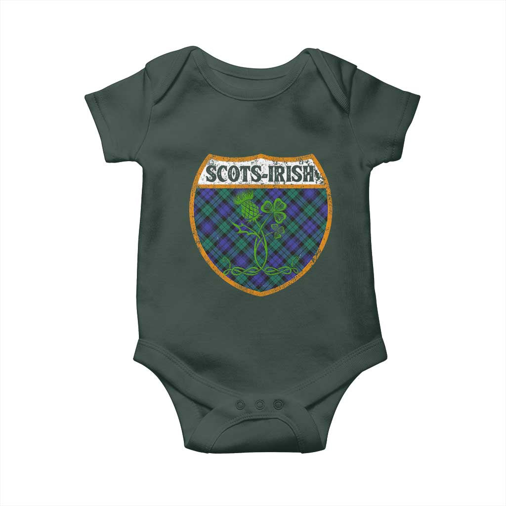 Scots-Irish Pride Baby Onesie Shamrock Ulster Scots Scotch Irish Shamrock Thistle TS09 Print Your Wear