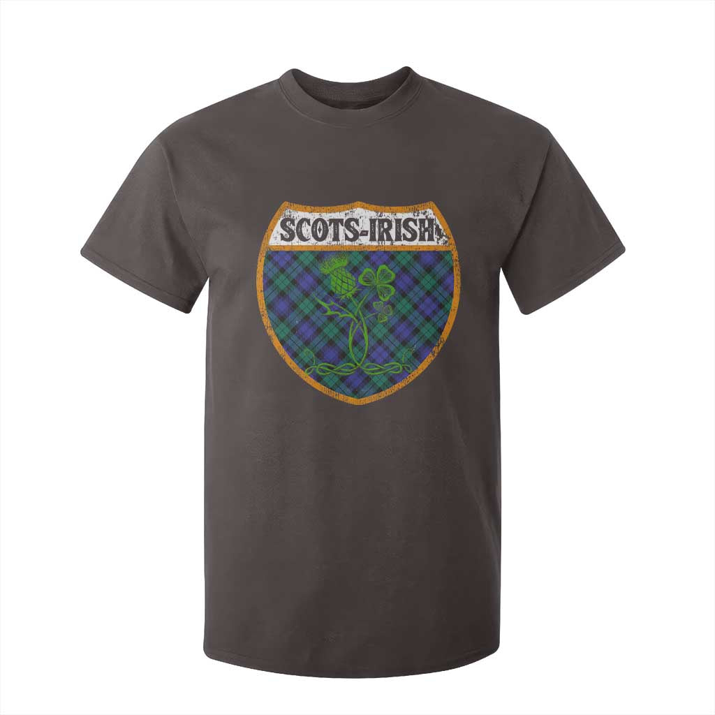 Scots-Irish Pride T Shirt For Kid Shamrock Ulster Scots Scotch Irish Shamrock Thistle TS09 Dark Chocolate Print Your Wear