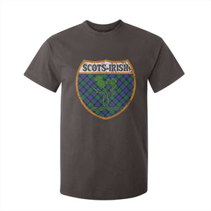 Scots-Irish Pride T Shirt For Kid Shamrock Ulster Scots Scotch Irish Shamrock Thistle TS09 Dark Chocolate Print Your Wear