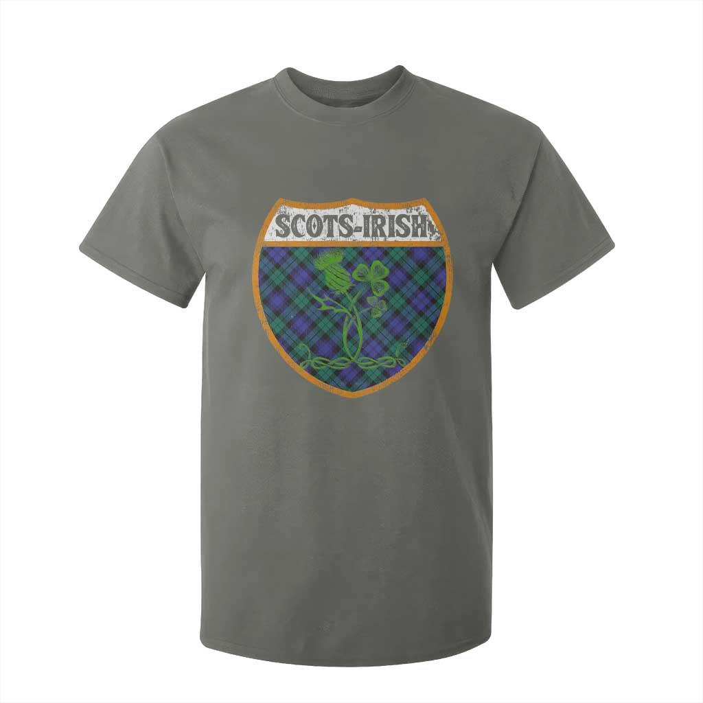 Scots-Irish Pride T Shirt For Kid Shamrock Ulster Scots Scotch Irish Shamrock Thistle TS09 Military Green Print Your Wear