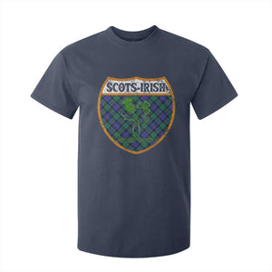 Scots-Irish Pride T Shirt For Kid Shamrock Ulster Scots Scotch Irish Shamrock Thistle TS09 Navy Print Your Wear