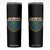Scots-Irish Pride Skinny Tumbler Shamrock Ulster Scots Scotch Irish Shamrock Thistle TS09 Black Print Your Wear