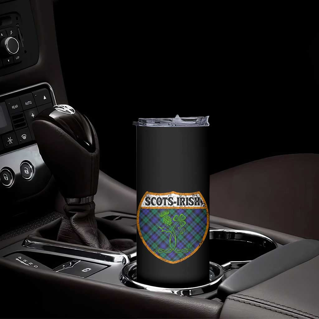 Scots-Irish Pride Skinny Tumbler Shamrock Ulster Scots Scotch Irish Shamrock Thistle TS09 Print Your Wear