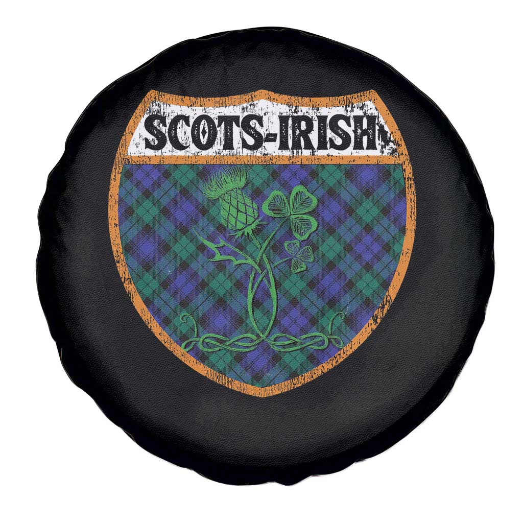 Scots-Irish Pride Spare Tire Cover Shamrock Ulster Scots Scotch Irish Shamrock Thistle TS09 Print Your Wear