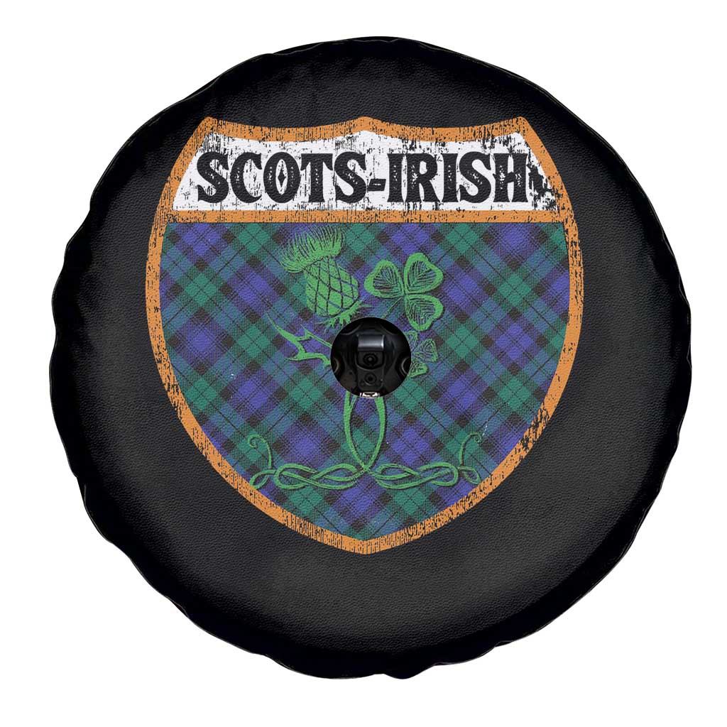 Scots-Irish Pride Spare Tire Cover Shamrock Ulster Scots Scotch Irish Shamrock Thistle TS09 Print Your Wear