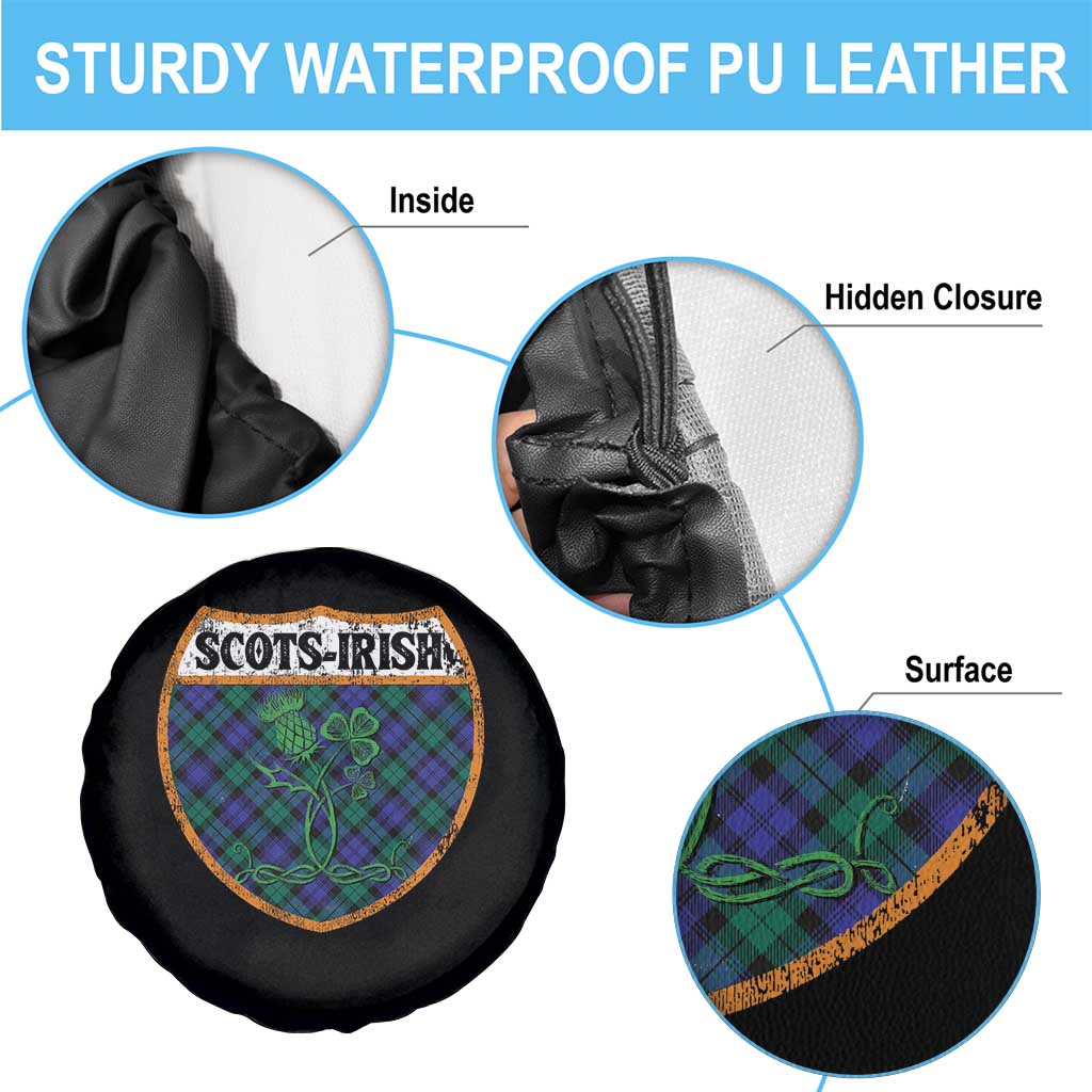 Scots-Irish Pride Spare Tire Cover Shamrock Ulster Scots Scotch Irish Shamrock Thistle TS09 Print Your Wear